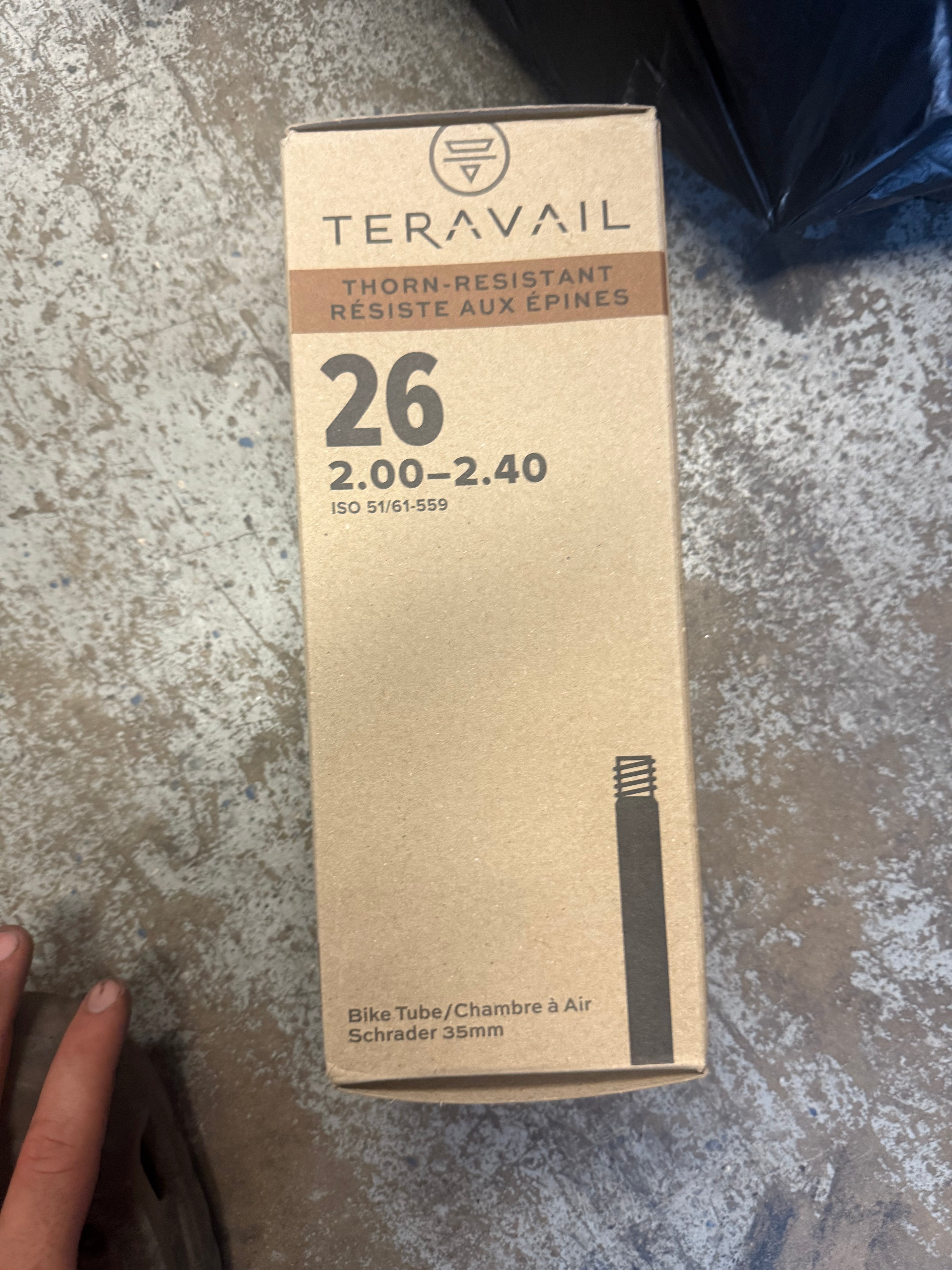 Teravail Thorn Resistant Inner Tube 26x 2.00-2.40