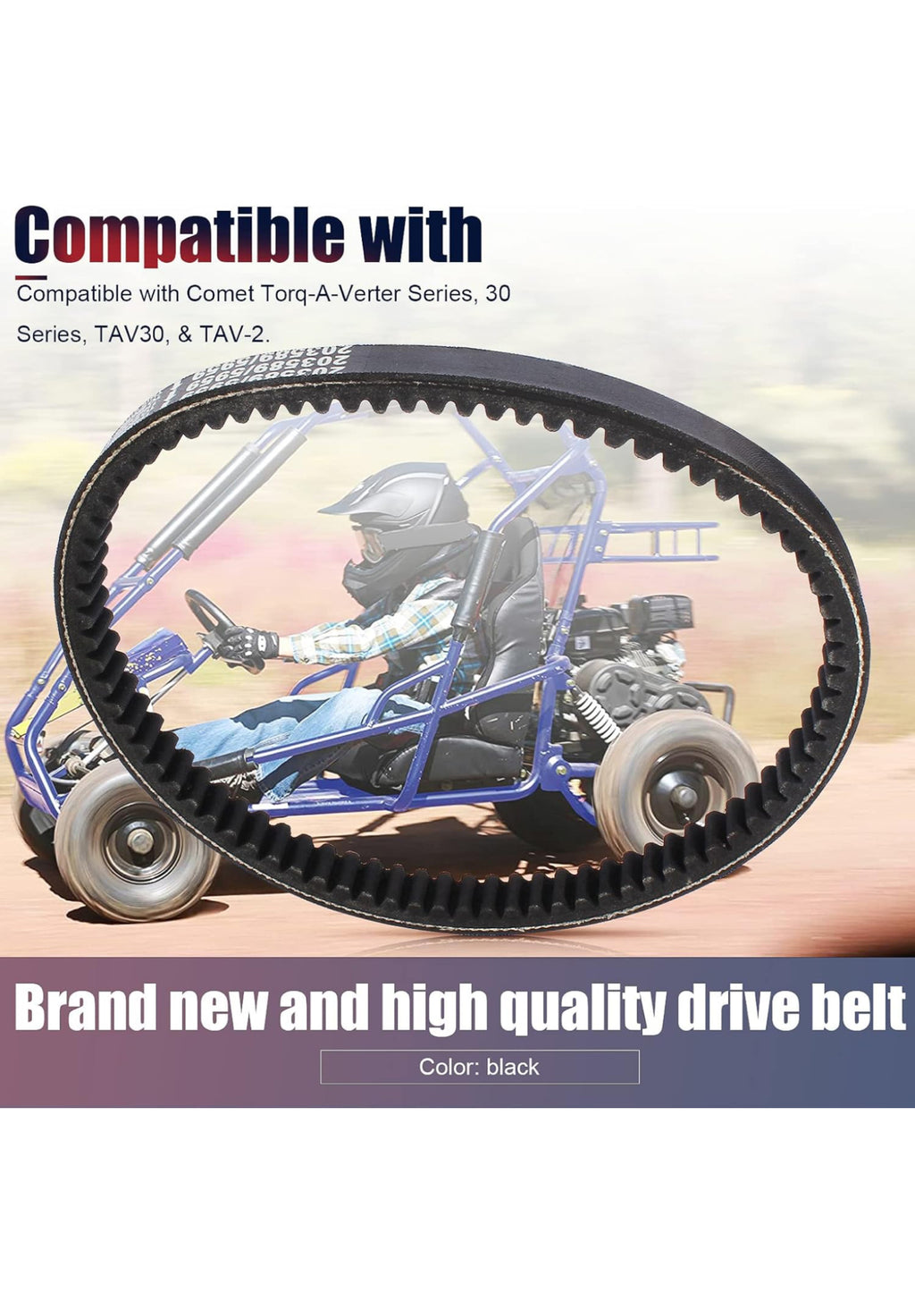 Drive Belt Coleman KT196 Go Kart 6.5HP Belt 196cc Engine